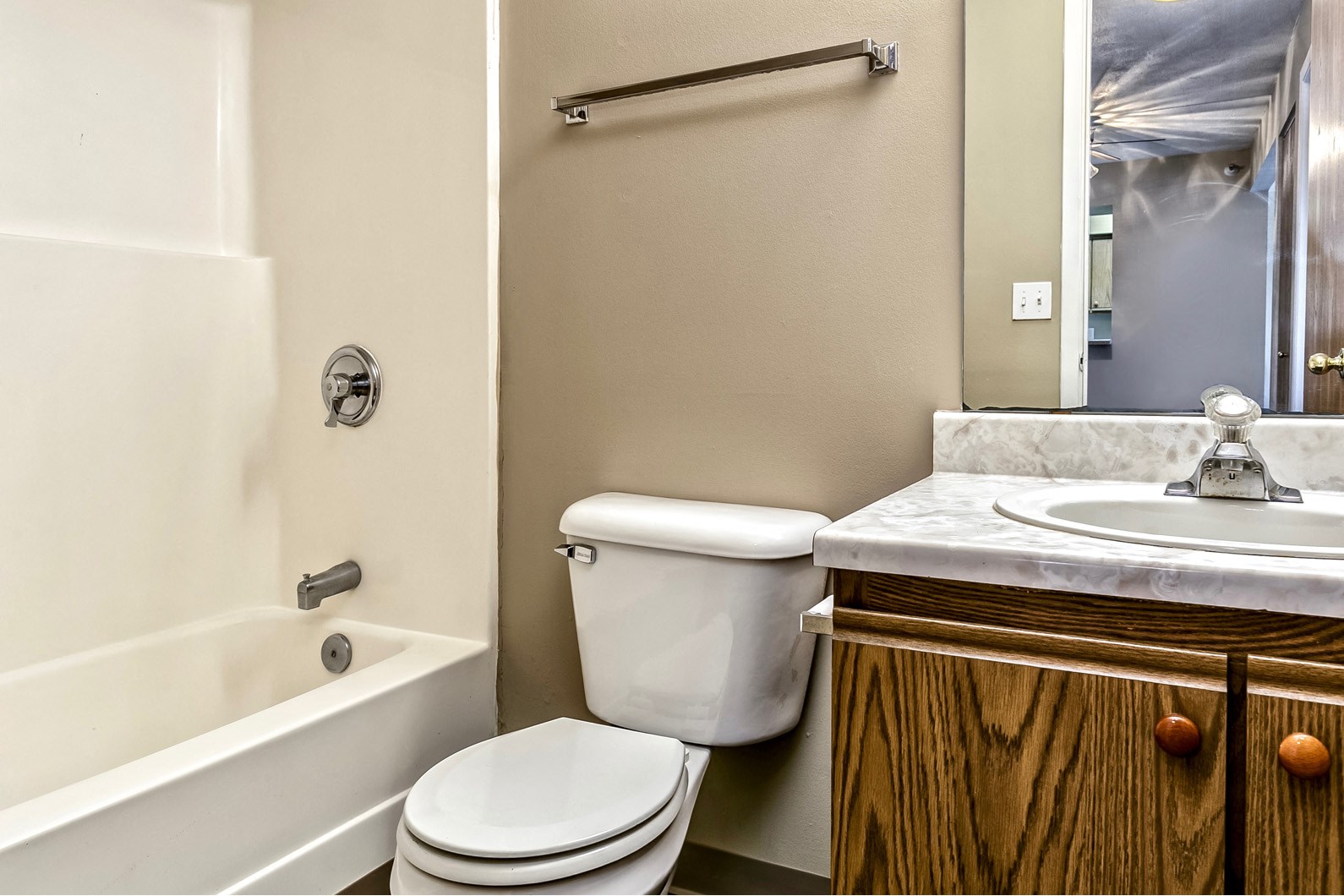 Large bathrooms at Fox Valley Apartments in Omaha, NE
